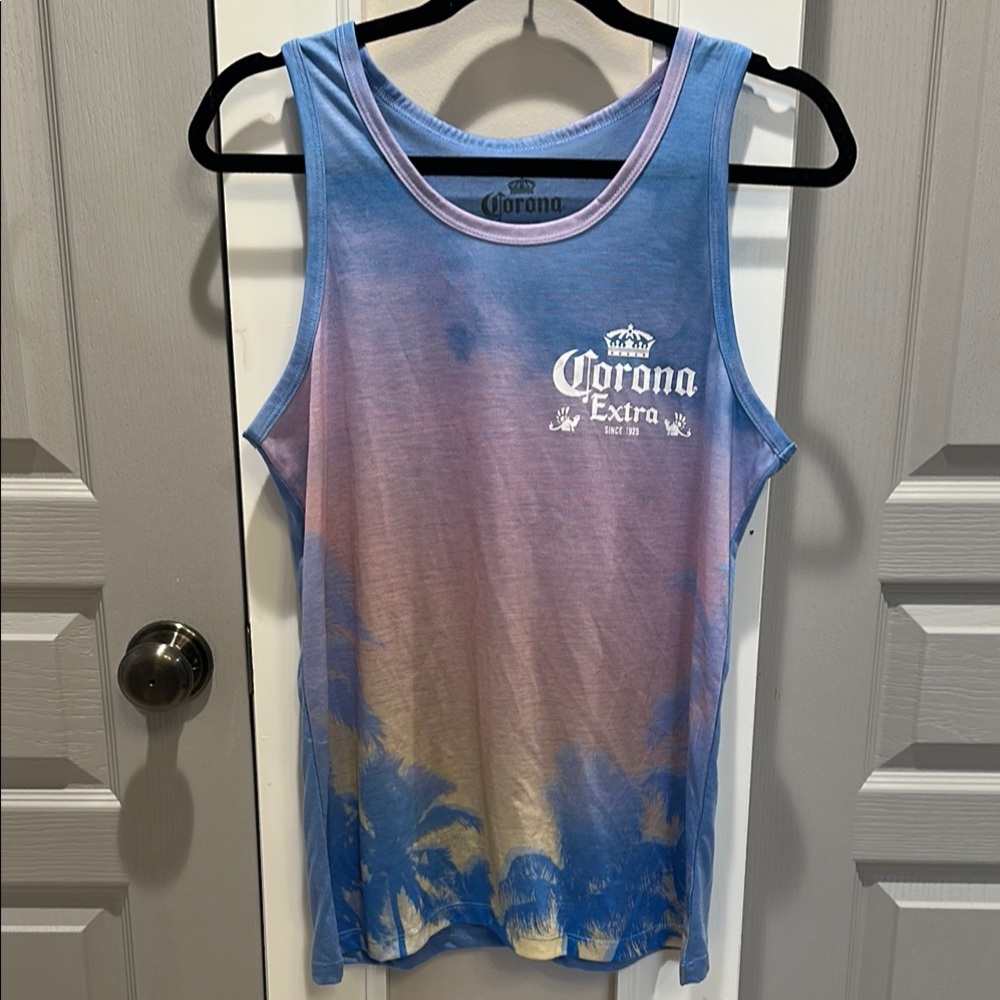NEW! Corona Blue and Pink Gradient Tank Top